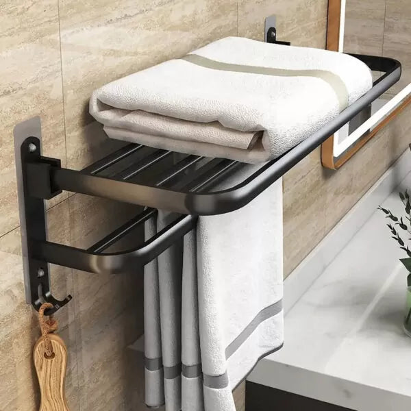 Toallero Plegable en Acero Inoxidable Para Baño y Cocina