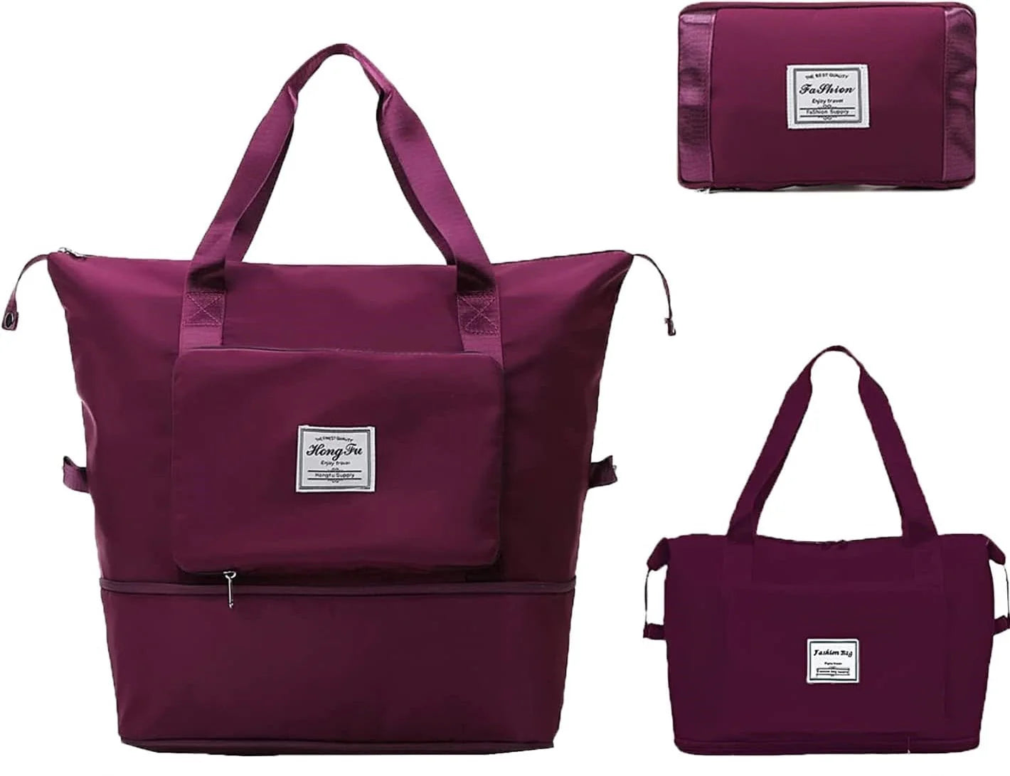 BOLSA DE VIAJE PLEGABLE Y EXPANDIBLE 👜