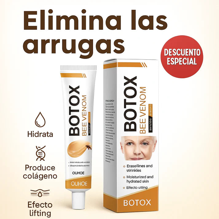 Crema con BOTOX veneno de abeja anti arrugas