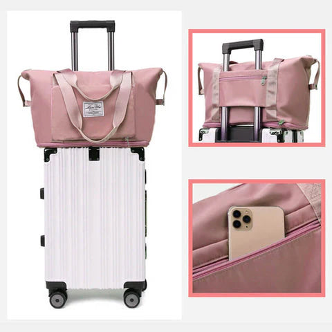 BOLSA DE VIAJE PLEGABLE Y EXPANDIBLE 👜