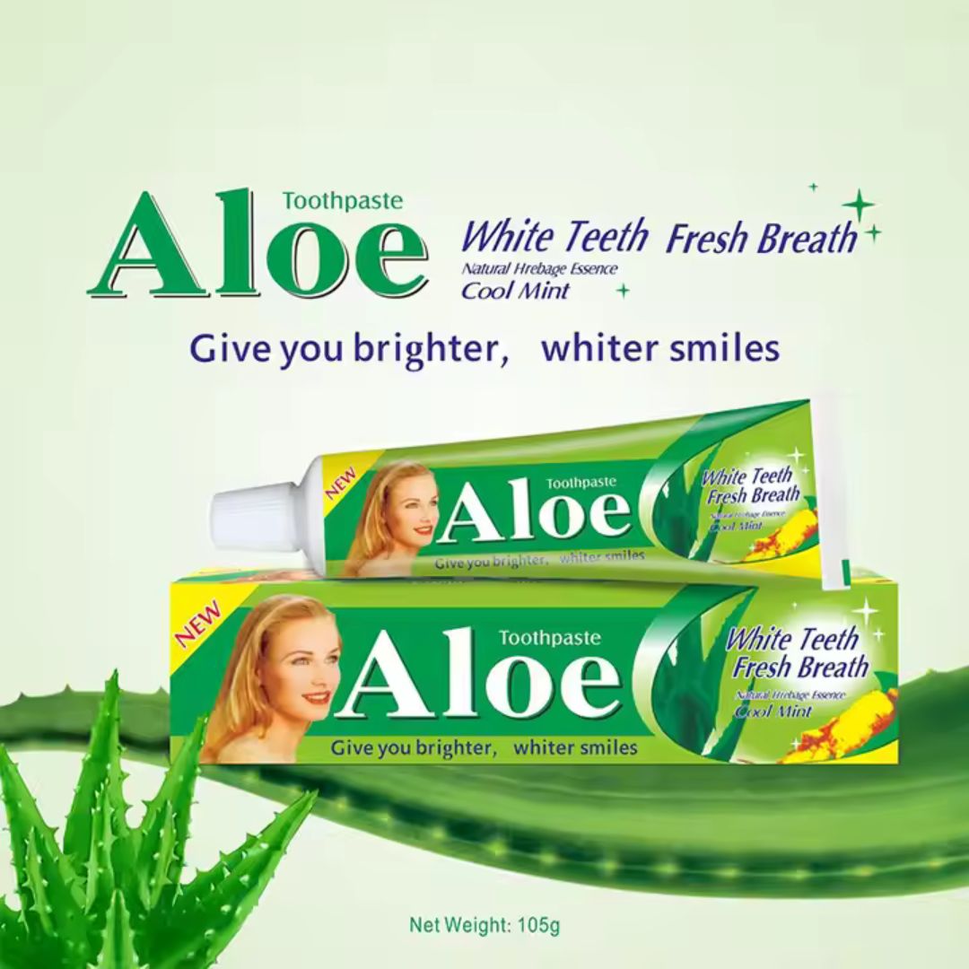 PASTA DENTAL BLANQUEADORA ALOE VERA CON CARBON ACTIVADO 🪥