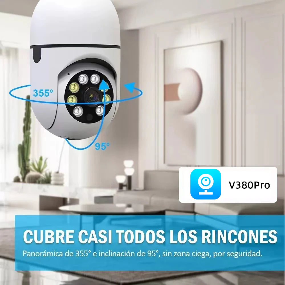 CÁMARA DE SEGURIDAD TIPO BOMBILLO🎥👁️