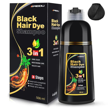 SHAMPOO COLORANTE BLACK HAIR 3 EN 1 500ml