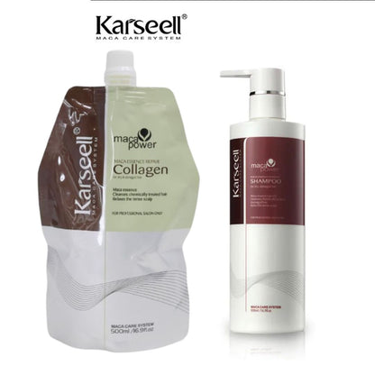 Máscara /Shampoo/Acondicionador /Gotero Karseell® Collagen Original 500ml