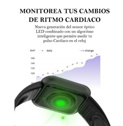 RELOJ INTELIGENTE SERIE Y68-D20
