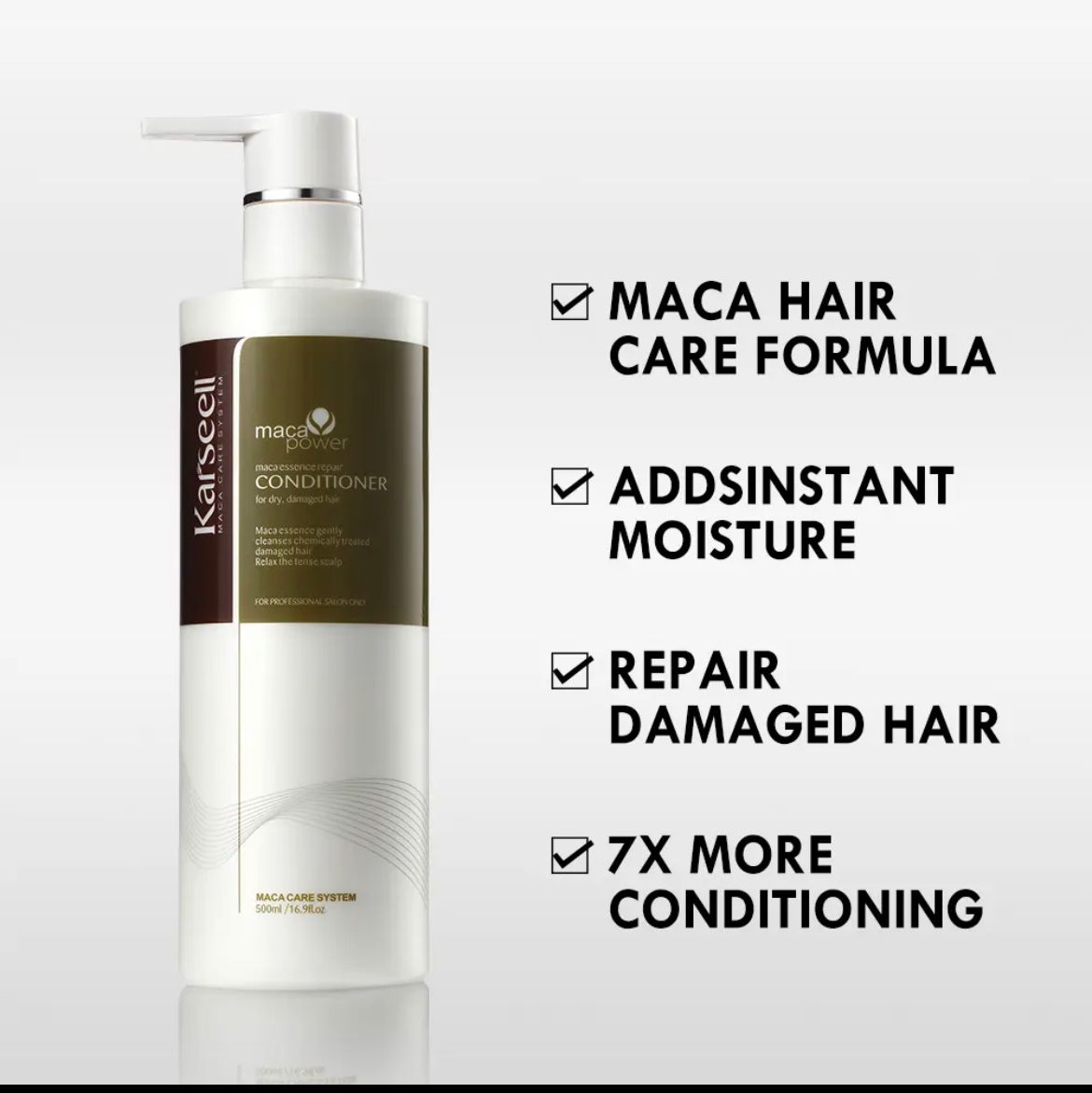 Máscara /Shampoo/Acondicionador /Gotero Karseell® Collagen Original 500ml