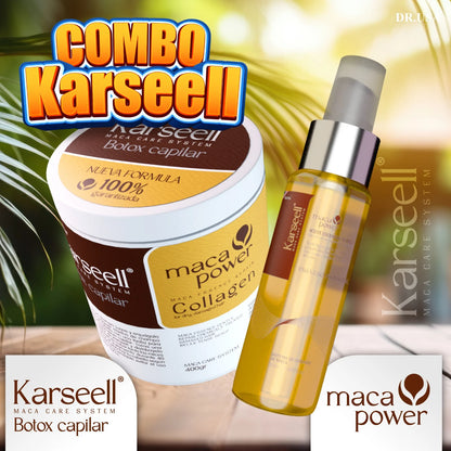 COMBO KARSELL® | Mascarilla capilar con colágeno + Aceite de Agan- 100% Original